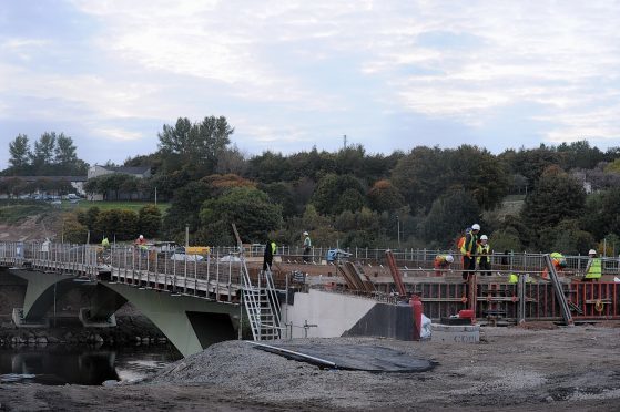 The beginning of the work on the new Third Don Crossing.