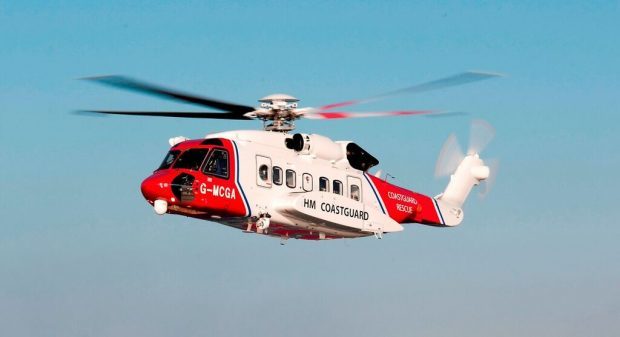 Coastguard helicopter