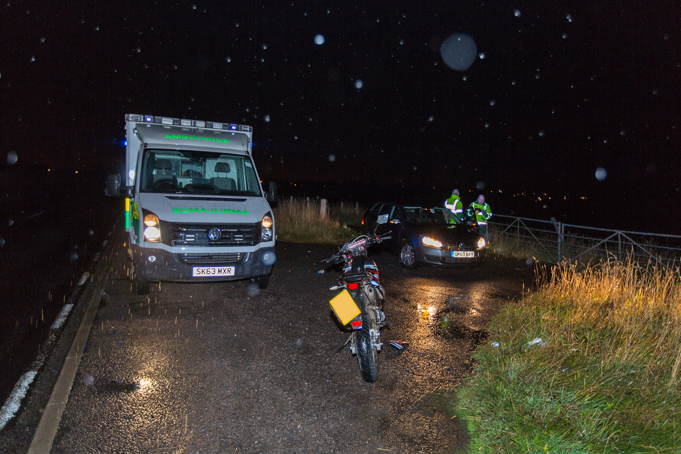 The accident on the A941 near Elgin