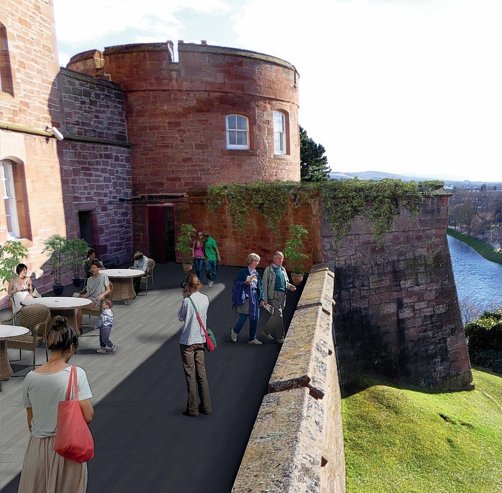 Artist's impression of themed visitor attraction and self-catering tourist accommodation