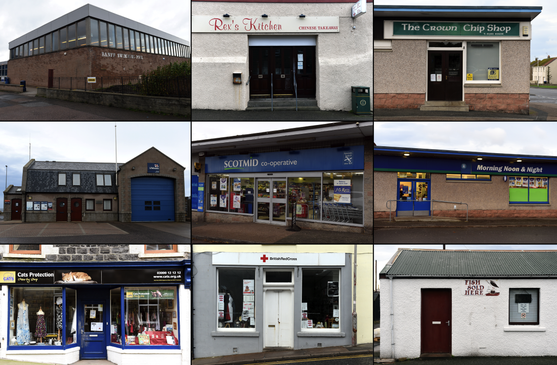 Several shops were hit in Banff and Macduff over the weekend