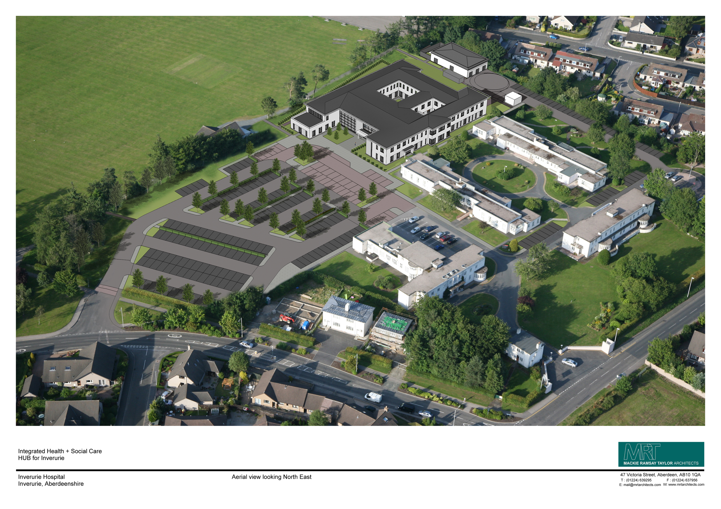 How the Inverurie Hospital site would look as the Inverurie Health Centre