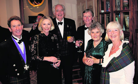 Roddy Strachan of Benholm with Dorothy, Lady Lauriston, William Newlands of Lauriston, Bill and Dawn Harris and Fiona, Lady Benholm