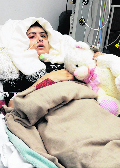 Malala recovering in hospital after being shot by the Taliban