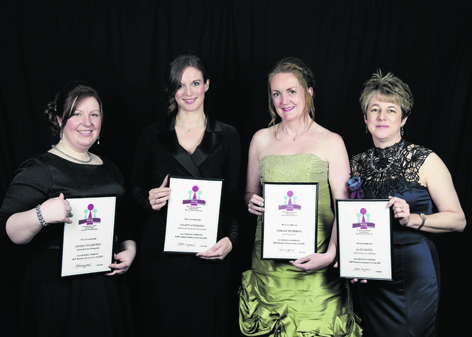 Finalists for the MBW Businesswoman of the Year Award were Lindsay Robertson, Arlene Anderson, Coralie Pickering and Marie Smith
