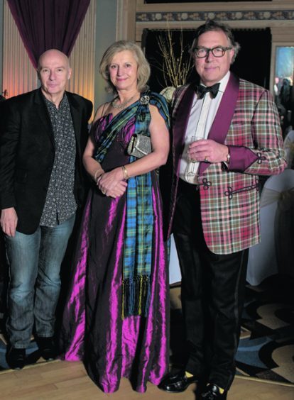 Midge Ure with Lord and Lady Aberdeen