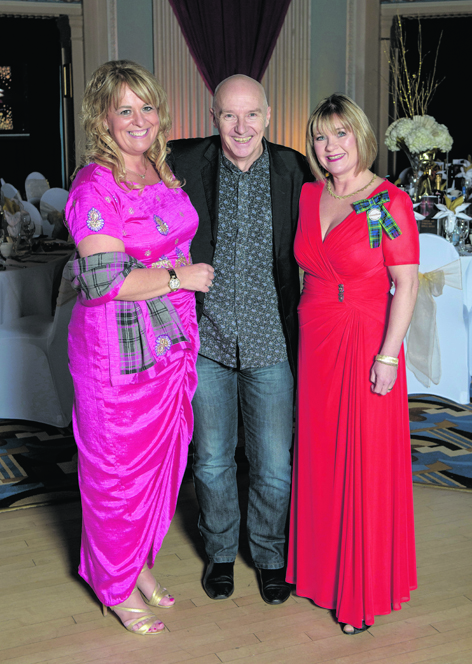 Midge Ure with Alison Todd and Lady Stephen