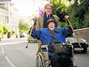 Alex Jennings and Dame Maggie Smith in The Lady  In The Van