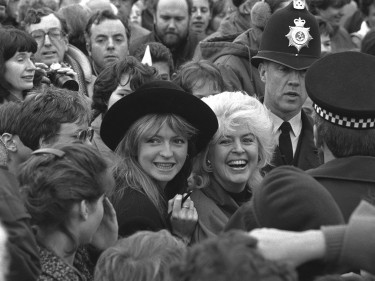 Gloria Hunniford and daughter Caron Keating in 1987