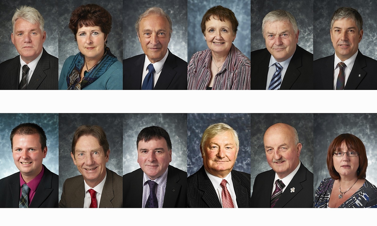 12 of the councillors who have not paid. TOP ROW: Ian Brown (SNP), Carolyn Caddick (LD), Jim Crawford (Ind), Gillian Coghill (Ind), Mike Finlayson (Ind), Craig Fraser (SNP), BOTTOM ROW: Stephen Fuller (SNP), Bren Gormley (SNP), Ken Gowans (SNP), Donnie Mackay (Ind), Willie Mackay (Ind), Angela MacLean (LD),