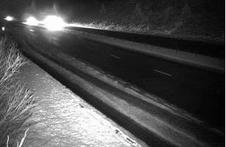Traffic camera shows snow lying by the A9