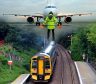 Picture montage: A new train station is planned for Inverness Airport