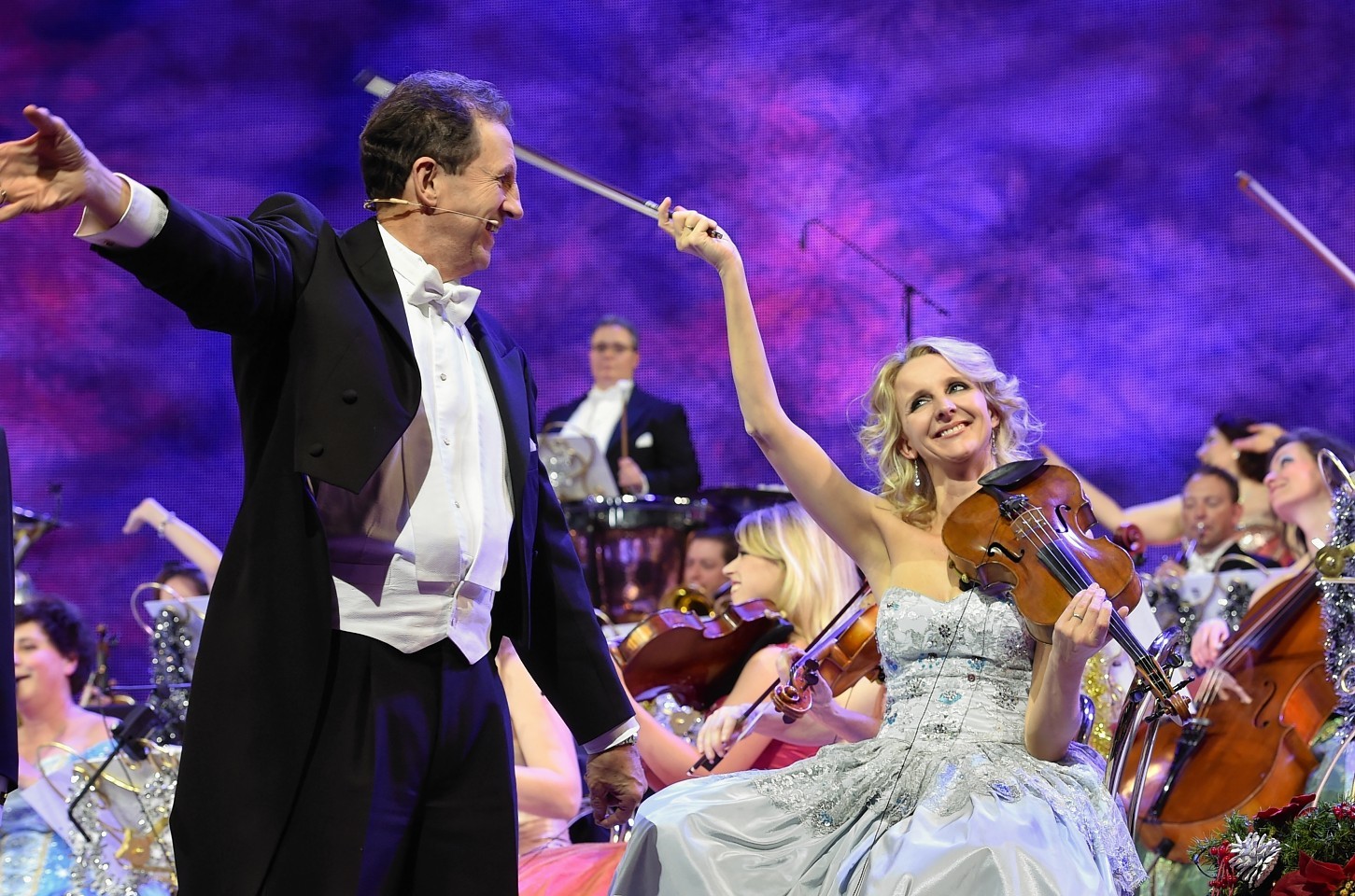 Rieu and his team have become known for their melodramatic stage performances. Picture by Colin Rennie