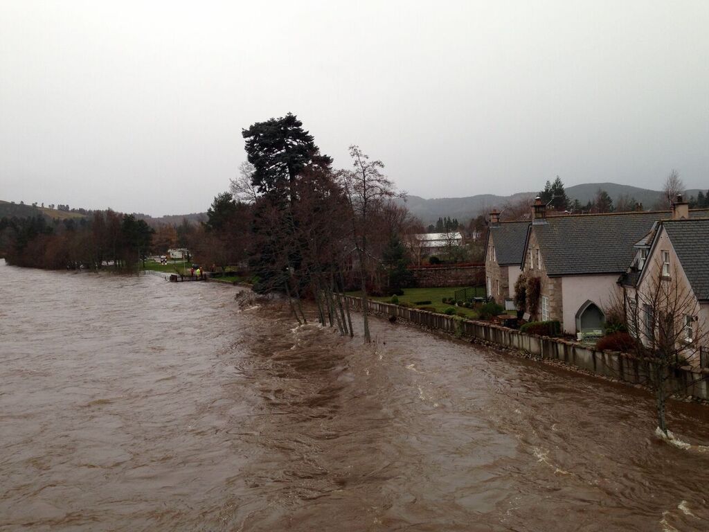 Flooding in Ballater