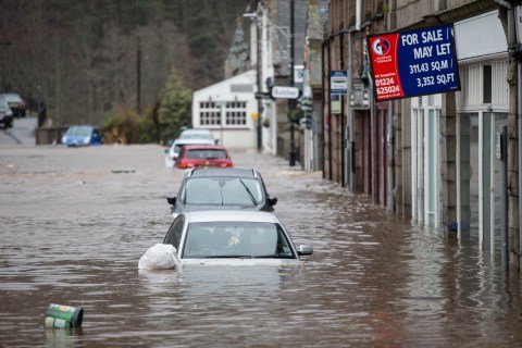 Storm Frank has hit Ballater hard