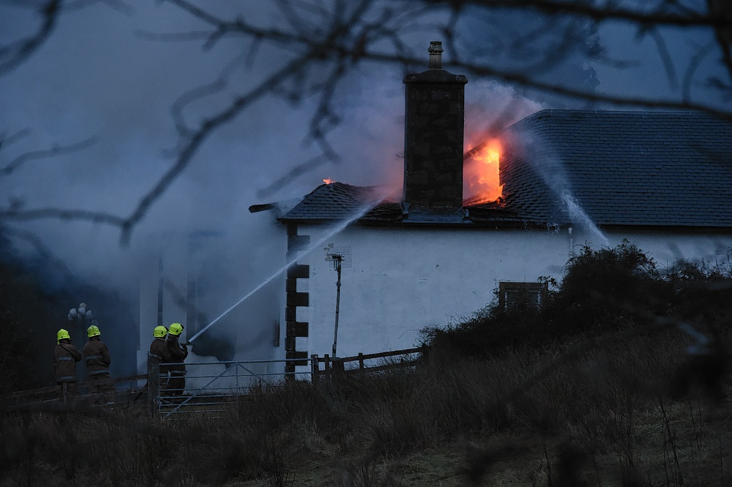 Boleskine House up in flames