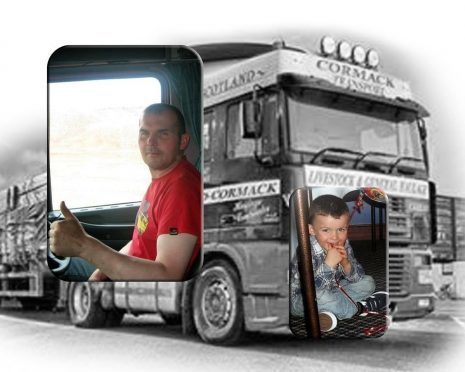Bruce Cormack, inset left, was an experienced driver who focused on his job and his son, Scott, inset right