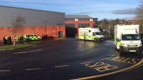 Emergency Services on the scene at Grange Academy