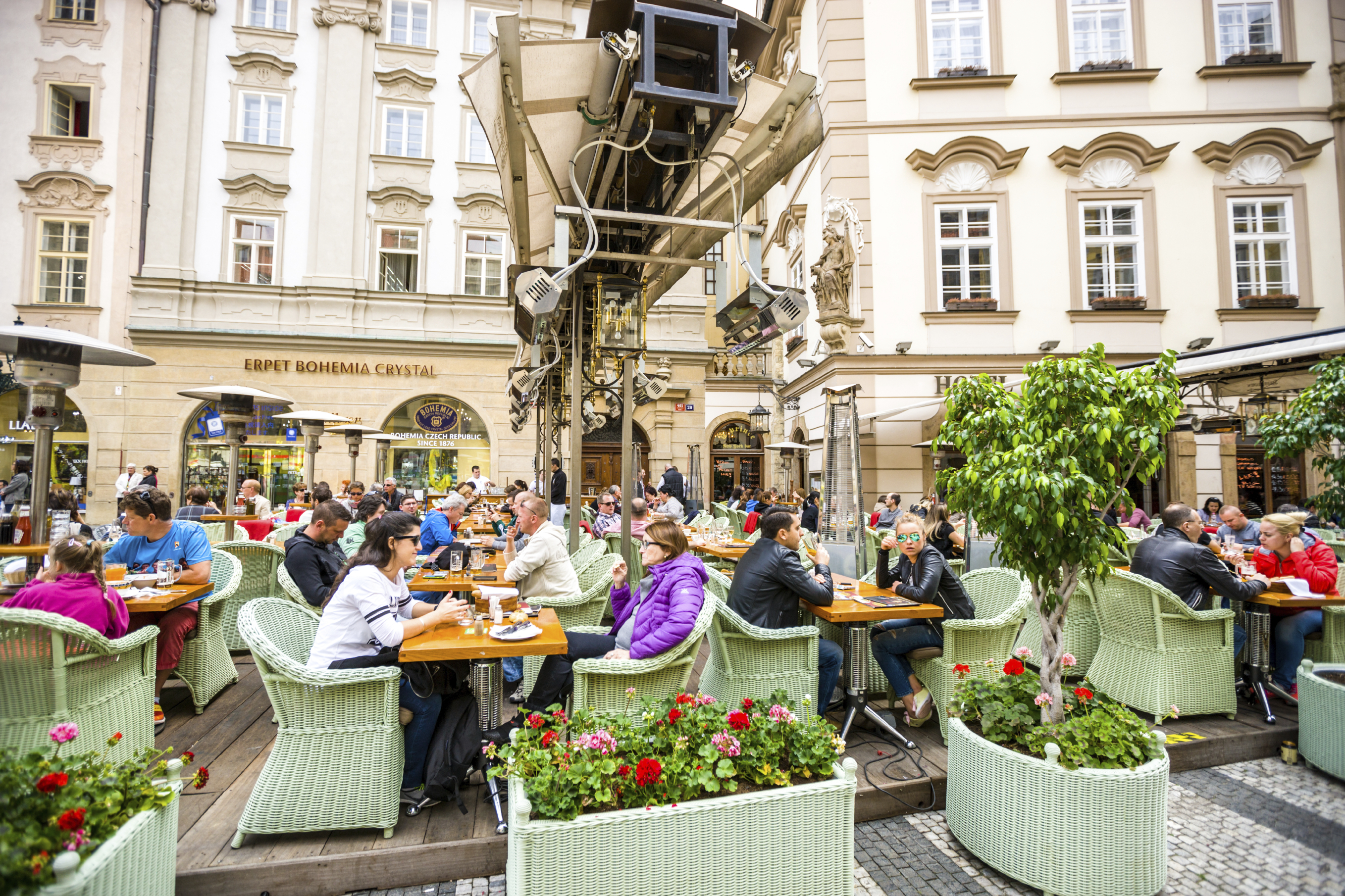 Cafe bar in Prague's old town