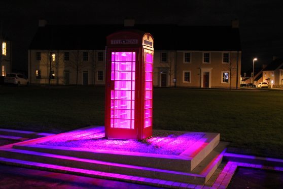 Postbox currently being featured on the plinth