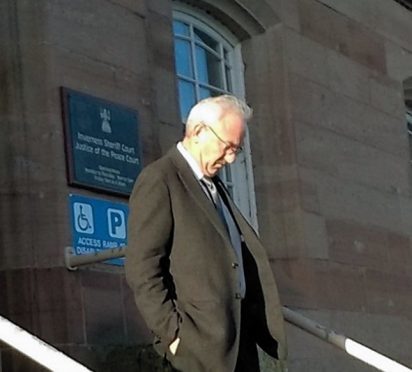 Social worker David Macrae leaves Inverness Sheriff Court