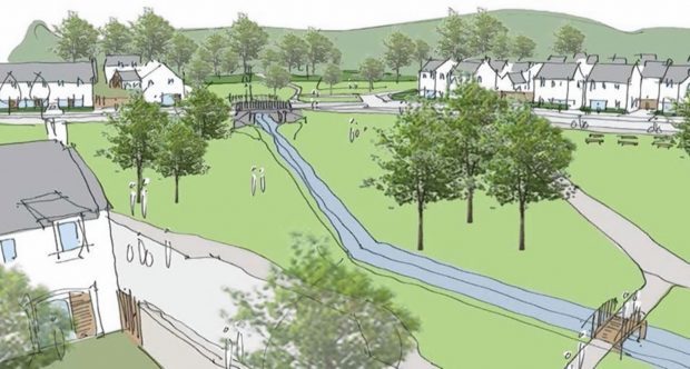 Artist's impression of the Findrassie development