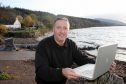 Gary Campbell on the banks of Loch Ness