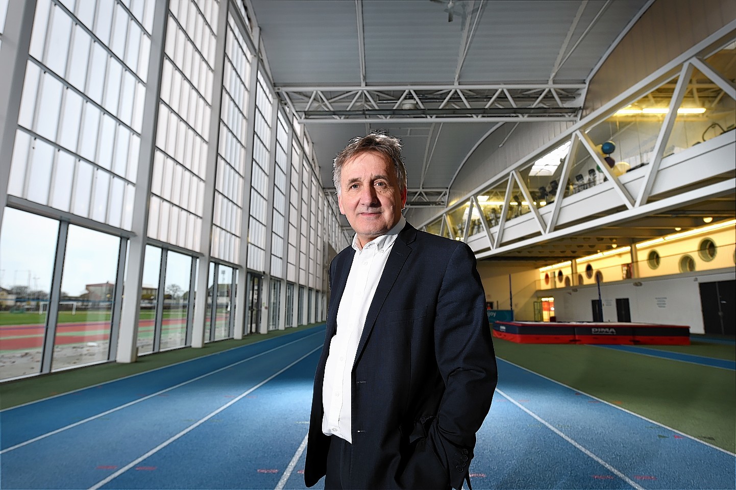 Mr Yule back at the Sports Village after confirming his plans to step down