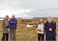 Lisa Mead, Spencer Julian Fiona Mackenzie and Gelda Magregor - Friends of Findhorn at Findhorn Bay