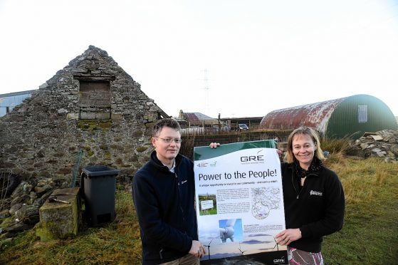 Development Manager Donald Boyd and Greenmyres Project Manager Jill Andrews at the site. Picture by Kami Thomson