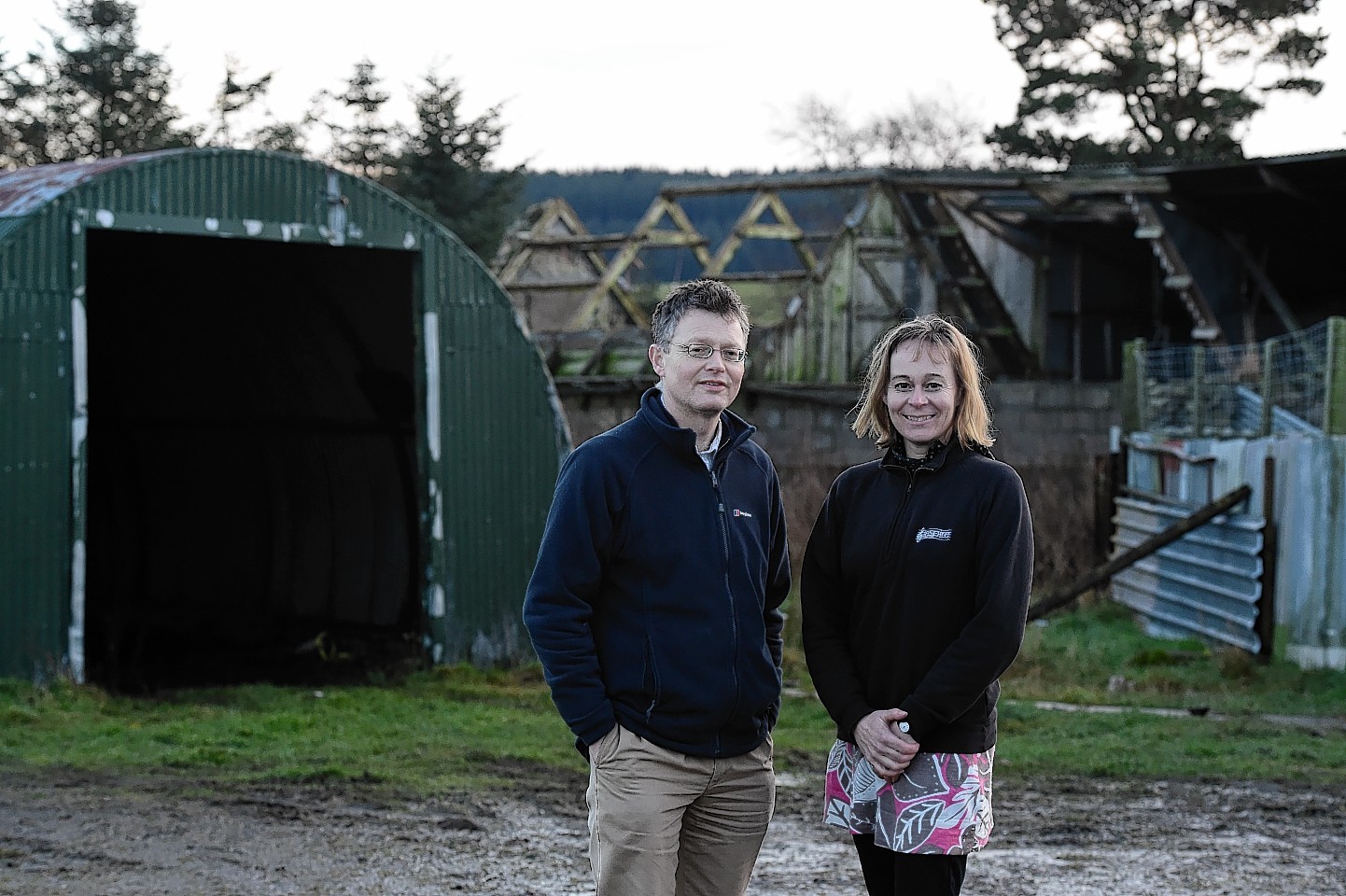 Development Manager Donald Boyd and Greenmyres Project Manager Jill Andrews at the site. Picture by Kami Thomson  