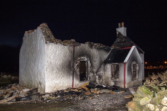 The ruined house on Isle of Skye