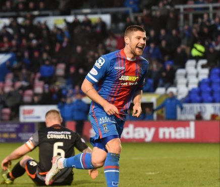 Caley Thistle midfielder Iain Vigurs.