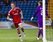 Aberdeen's Adam Rooney celebrates after scoring his side's second goal