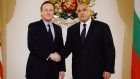 Prime Minister David Cameron meets his Bulgarian counterpart Boyko Borisov for talks on EU reform