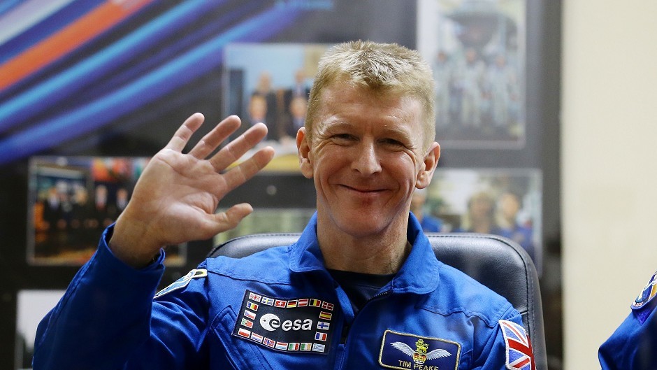 Tim Peake ahead of his launch to the International Space Station