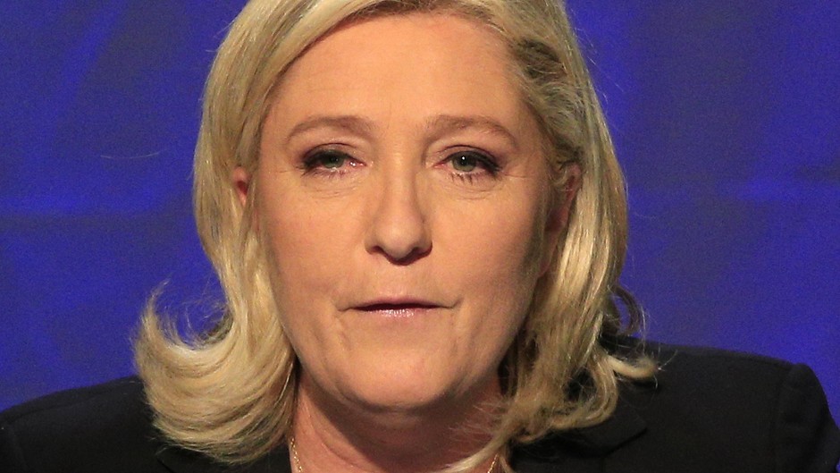 National Front party leader Marine Le Pen