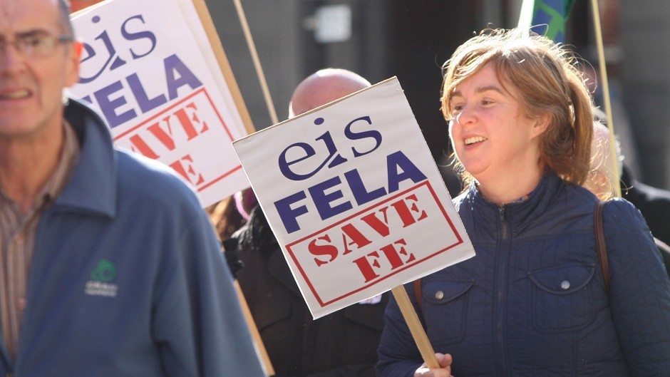 The EIS has been critical of the pay deal offered to college lecturers