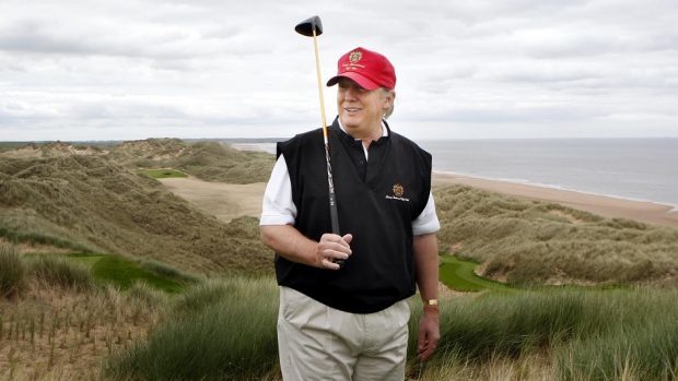 Trump says his passion for politics is unwavering like his passion for building world-class golf courses.