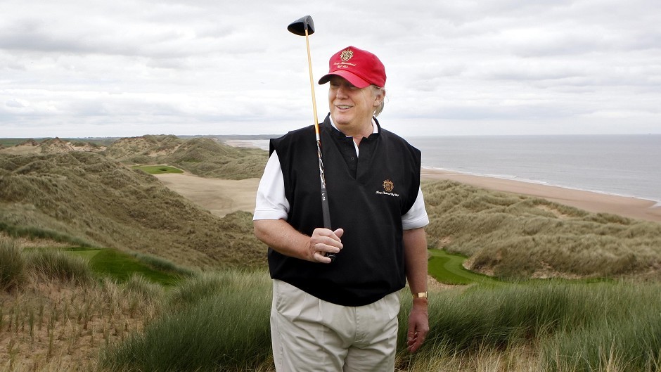 Trump says his passion for politics is unwavering like his passion for building world-class golf courses.