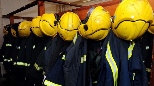 A fire crew is attending a grass fire in Lochaber