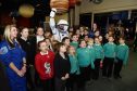 Children from Manor Park Primary and Dyce secondary at Aberdeen Science Centre, Satrosphere. Picture by Colin Rennie.