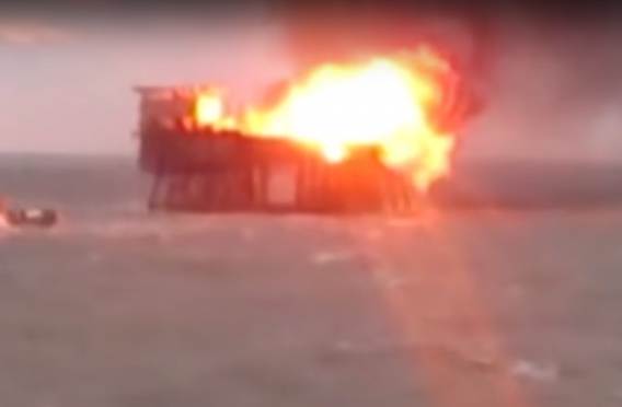 Azerbaijan rig fire