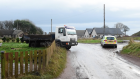 The scene of the crash in Aberdeenshire