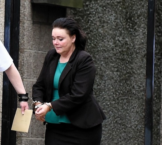 Teresa Watson outside court