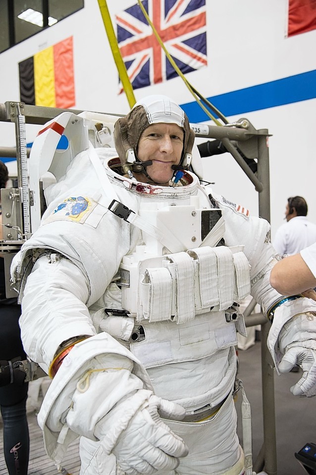 Tim Peake prepares to go to the International Space Station 