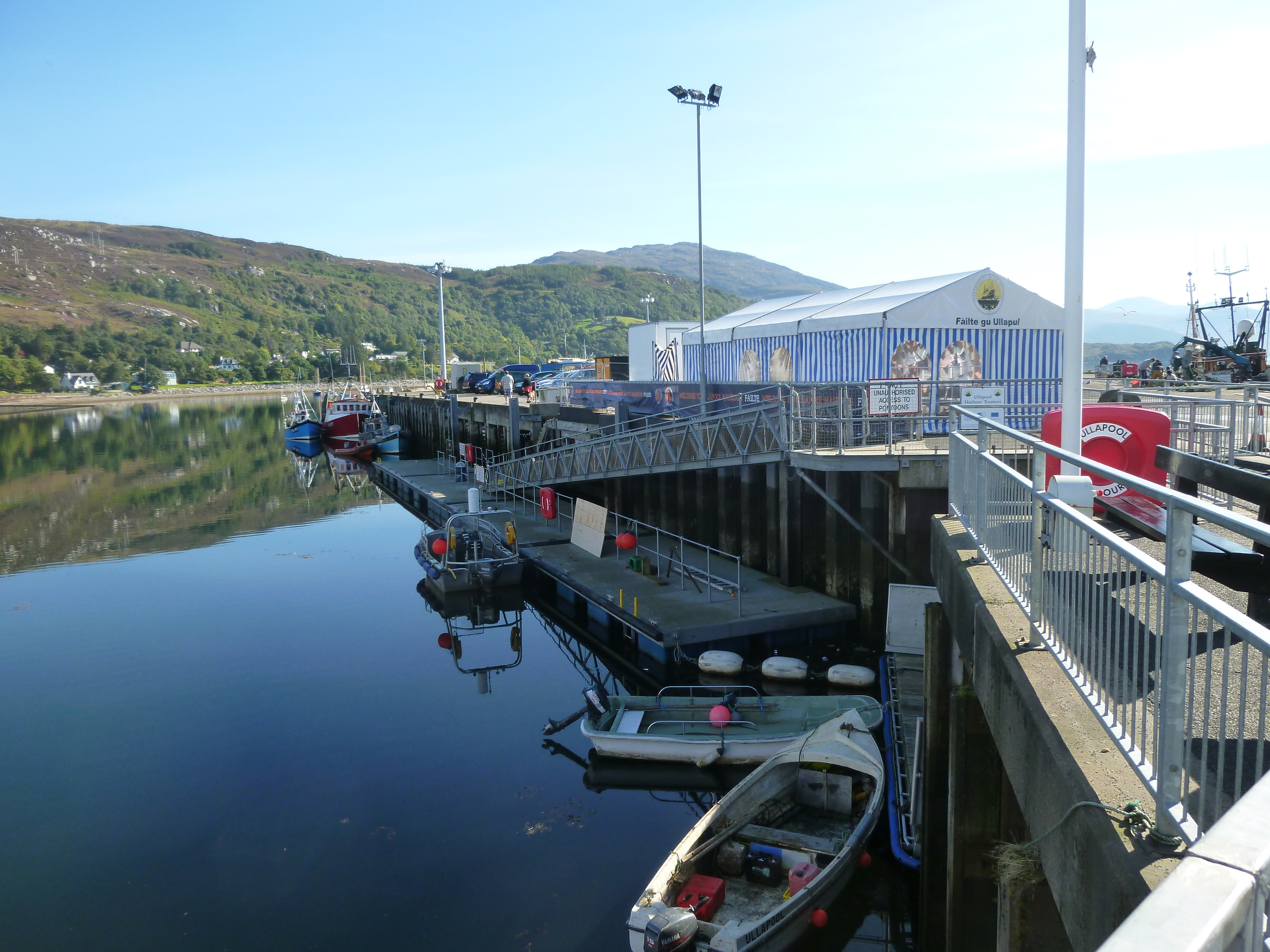 The proposed pontoons at Fort William would be similar to those in Ullapool