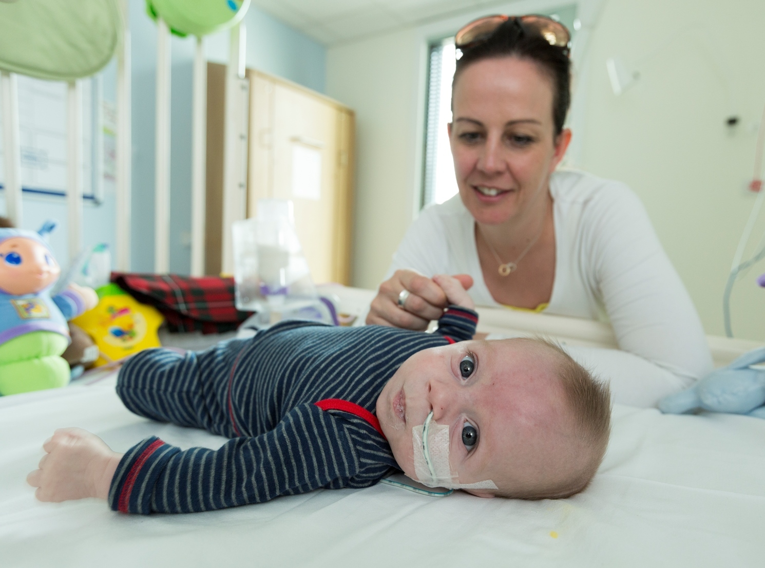 Cardiology patient Jack Munro and his mum, Gillian Munro from Aberdeen.