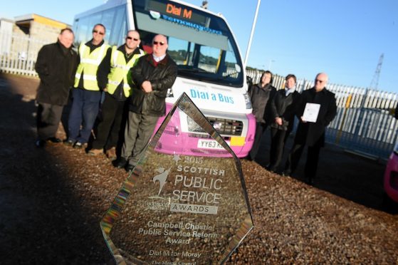 Moray Council's Dial-A-Bus service was recognised