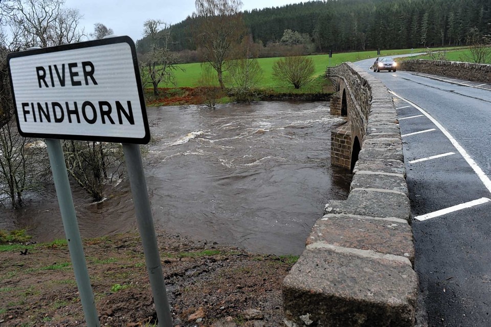The Kayaker vanished in the swollen Findhorn